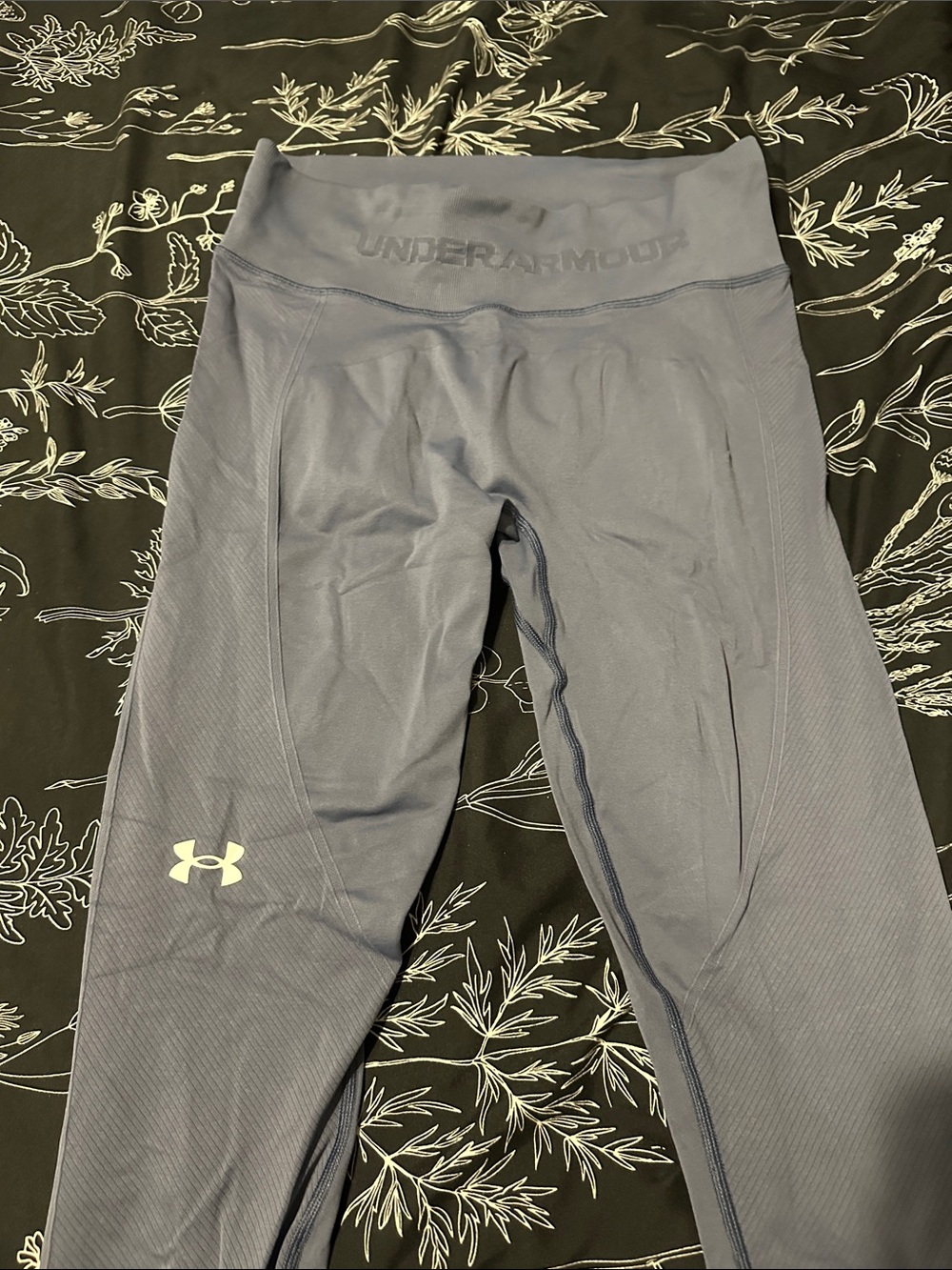 Under Armour Steel Gray High-Rise Performance Leggings